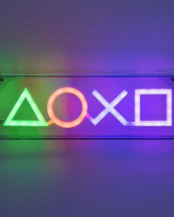 Playstation  - Symboler   Led   Neonlys   15   X   30   Cm   Lampe   Geekd   Dk