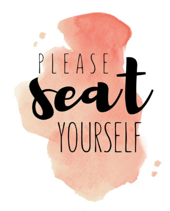 Please   Seat   Yourself   Gammelrosa   Af   Pluma   Posters