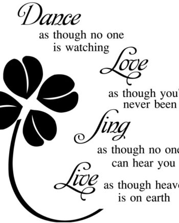Poetisk   Wallsticker    Dance    Love    Sing    Live