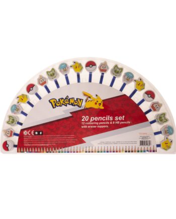 Pokémon   Blyant   Sæt   W   Toppers    20 - Pack     161707053    Skrivesæt   Geekd   Dk