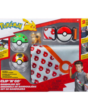Pokémon   Clip   N   Go   Bandolier   Set   Growlithe    Pkw4172    Merchandise   Geekd   Dk