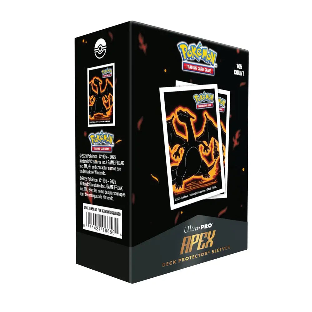 Pokémon   Neon   Kanto   Apex   Deck   Protector   Charizard   Toys   Trading   Card   Geekd   Dk