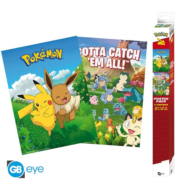 Pok 195 169 Mon Pikachu Poster Plakat 52x38cm