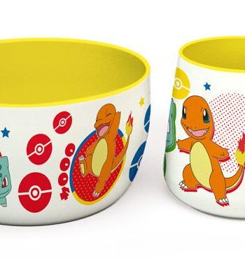 Pokemon   Breakfast   Set   Mug     Bowl   Pikachu     Kanto   Starters   Merchandise   Geekd   Dk