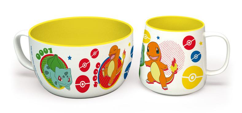 Pokemon   Breakfast   Set   Mug     Bowl   Pikachu     Kanto   Starters   Merchandise   Geekd   Dk