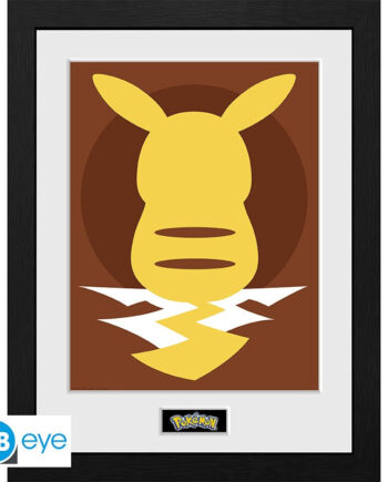 Pokemon   Framed   Print   Pikachu   Silhouette   25    30x40    Legetøj   Geekd   Dk