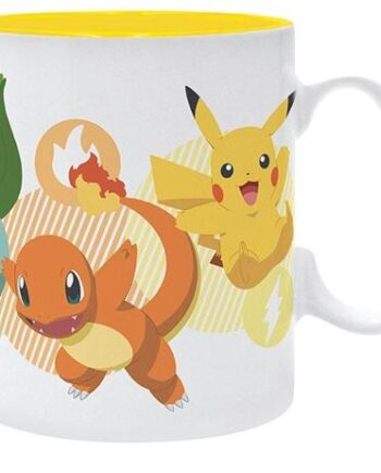 Pokemon   Mug   Pikachu   And   Starters   460   Ml   Merchandise   Geekd   Dk