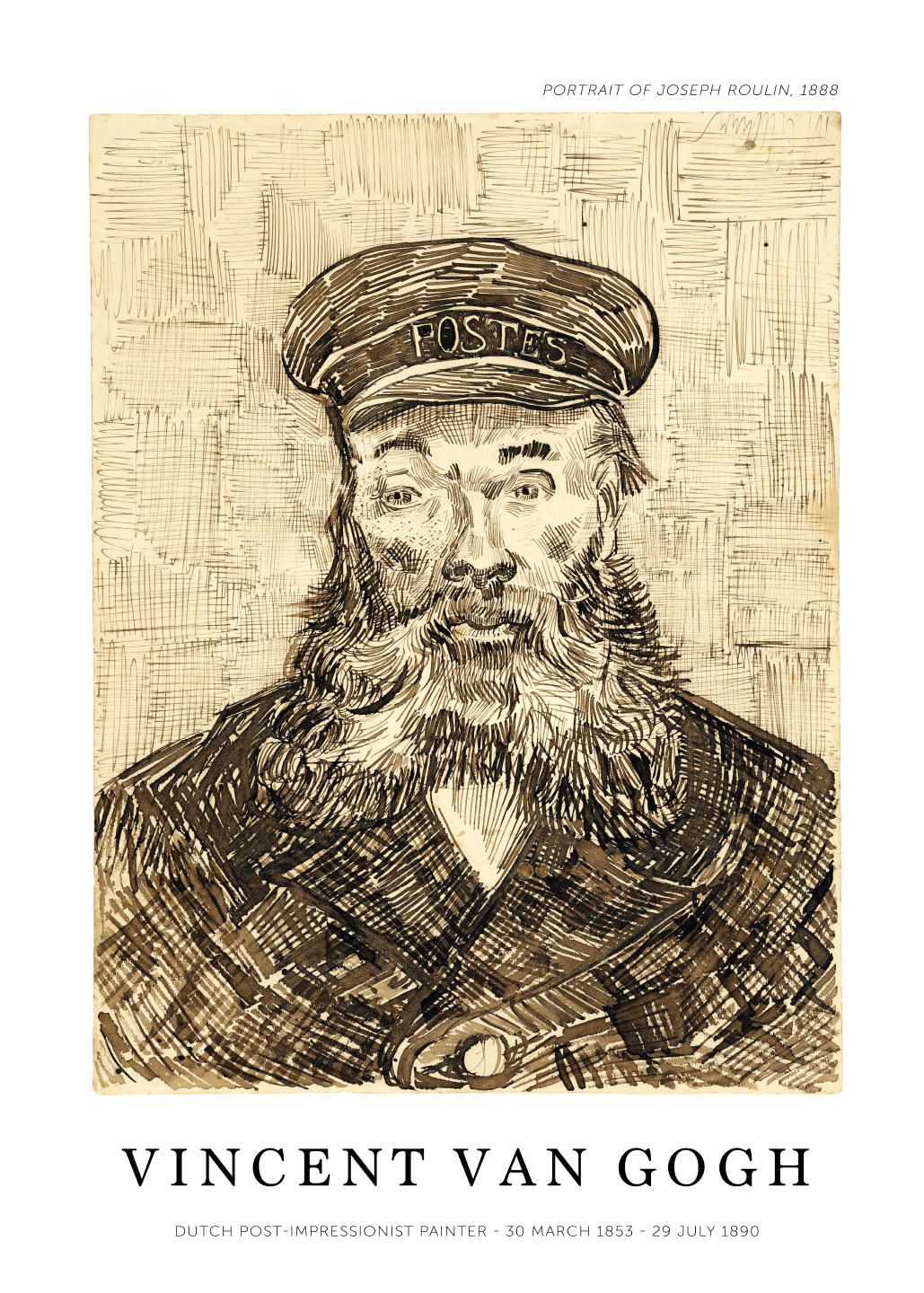 Portrait   Of   Joseph   Roulin   Af   Plakatwerket