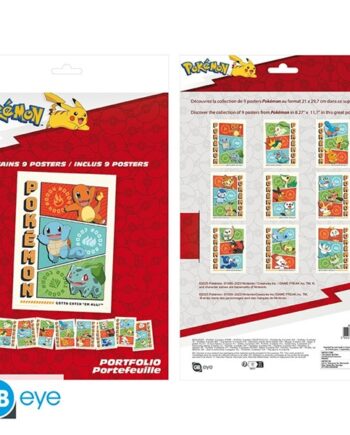 Poster   Plakat   Pokemon    Portfolio        Stk    Starters   21x29   7cm