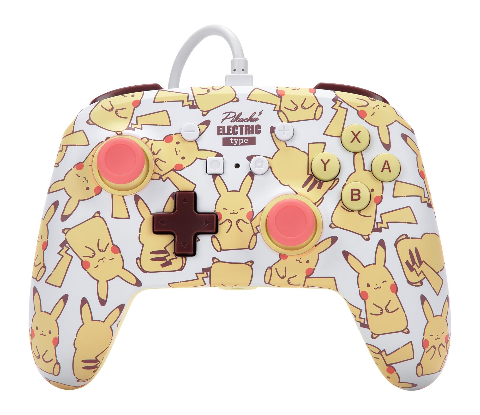 Powera   Nsw   Enhanced   Kablet   Controller   Pikachu   Blush   Geekd   Dk