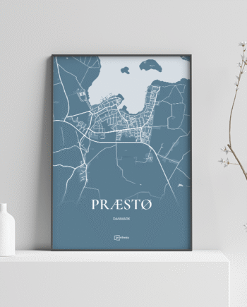 Præstø Plakaten Havblå