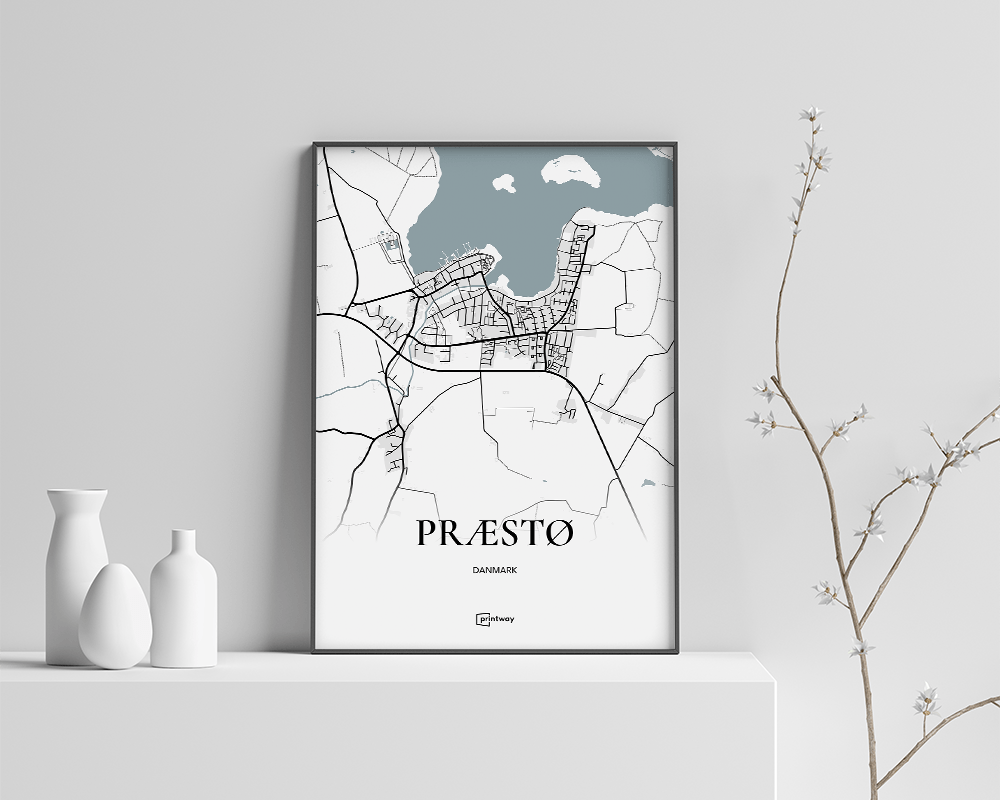 Præstø Plakaten Hvid