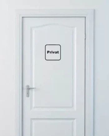 Privat   Skilt   Wallsticker