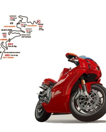 Racer   Motorcykel   Wallsticker    70x50cm
