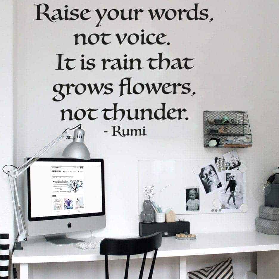 Raise   Your   Words   Wallsticker
