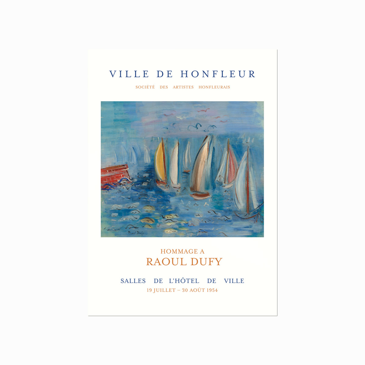Raoul   Dufy    Régates   à   La   Jetée   Rouge   Au   Havre