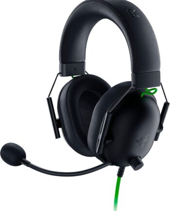 Razer     Blackshark   V2   X     Kablet   Esports   Gaming   Headset   Med           Surround   Sound    Sort   Grøn    Geekd   Dk