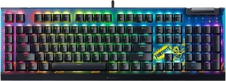 Razer   Blackwidow   V4   X   Gamingtastatur   Med   Gule   Switches   Fortnite   Edition   Geekd   Dk