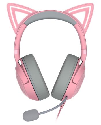 Razer     Kraken   Kitty   V2   Quartz     Kablet   Gaming   Headset   Med   Katteører   Geekd   Dk