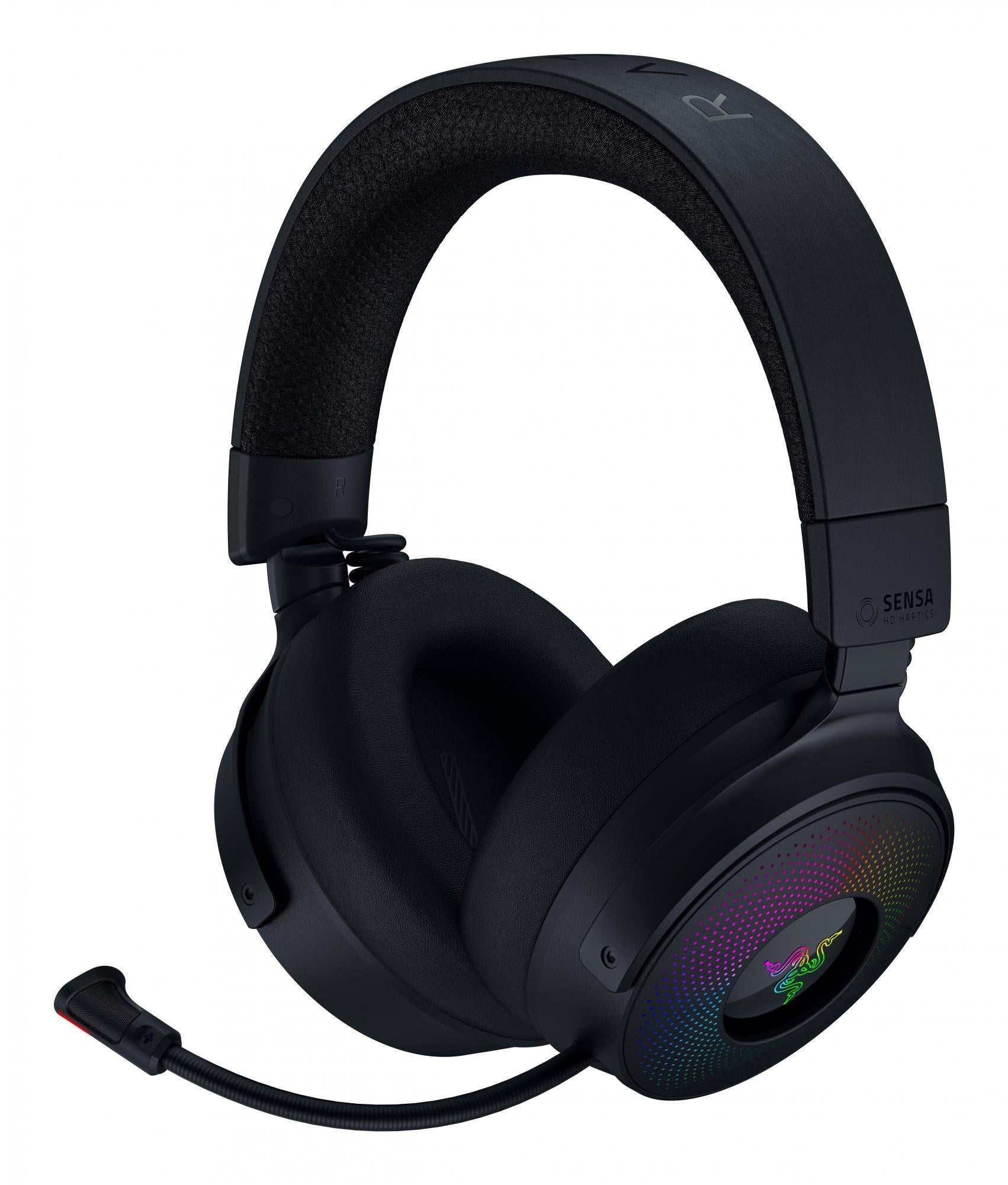 Razer     Kraken   V4   Pro   Black     Trådløst   Rgb   Gaming   Headset    Wireless     Kabel    Geekd   Dk