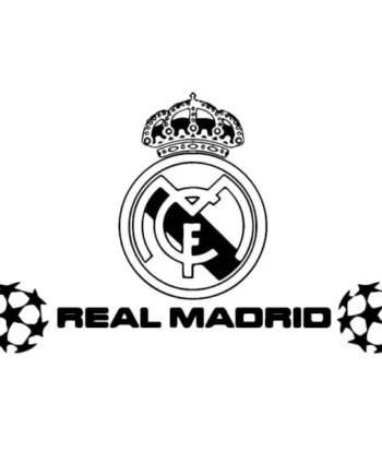 Stor   Real   Madrid   Wallsticker    Champions   League    97x70cm