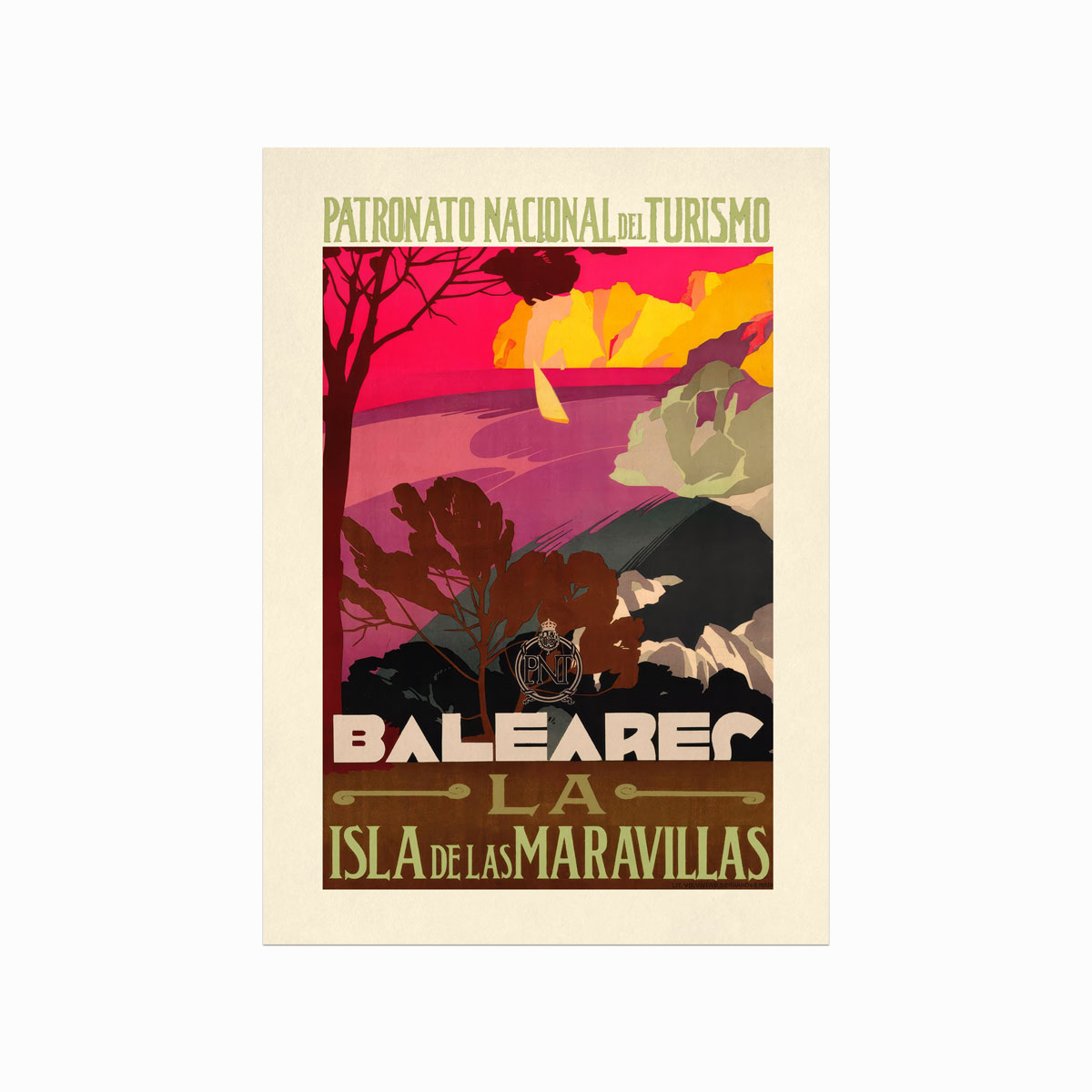 Retro Plakat Baleares