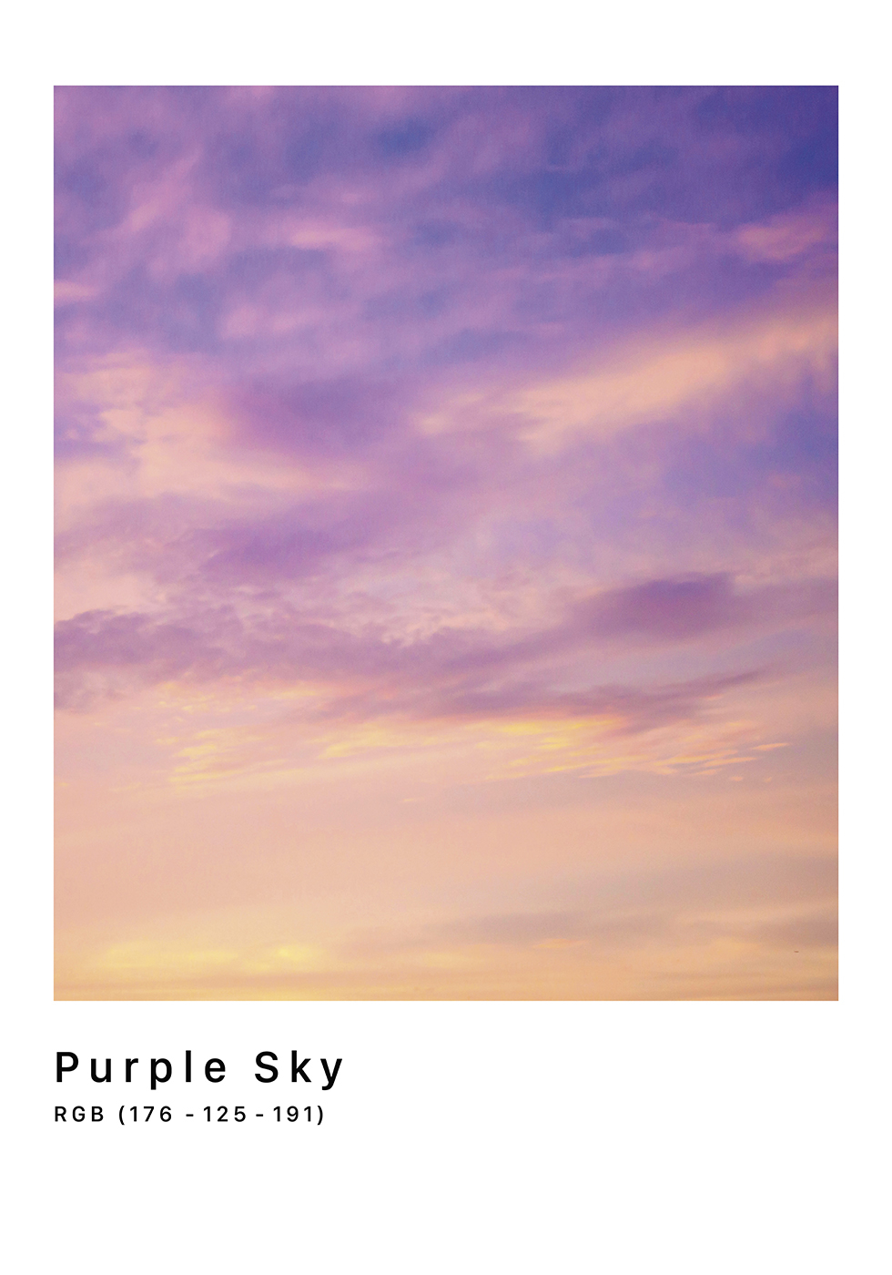 Rgb   Purple   Sky   Af   Plakatwerket
