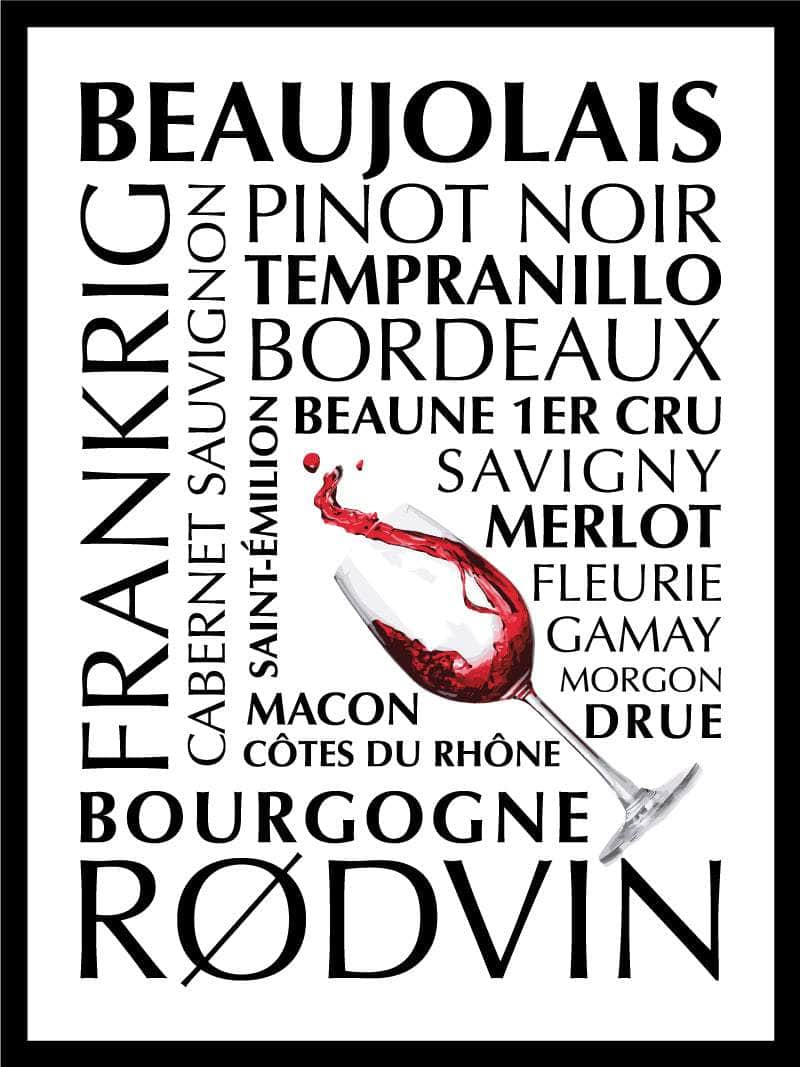 Rødvin   Plakat   Frankrig