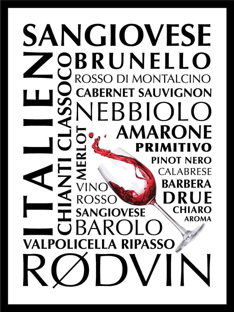 Rødvin   Plakat   Italien
