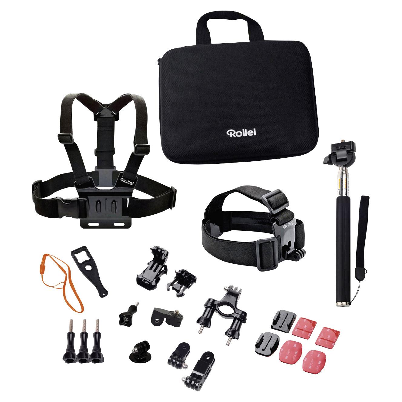 Rollei   Actioncam   Accessories   Kit   Outdoor   Actionkamera - Monteringssæt   Kamera   Udstyr   Geekd   Dk