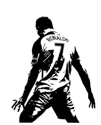 Ronaldo   Jubelscene    Flot   Fodbold   Wallsticker    52x40cm