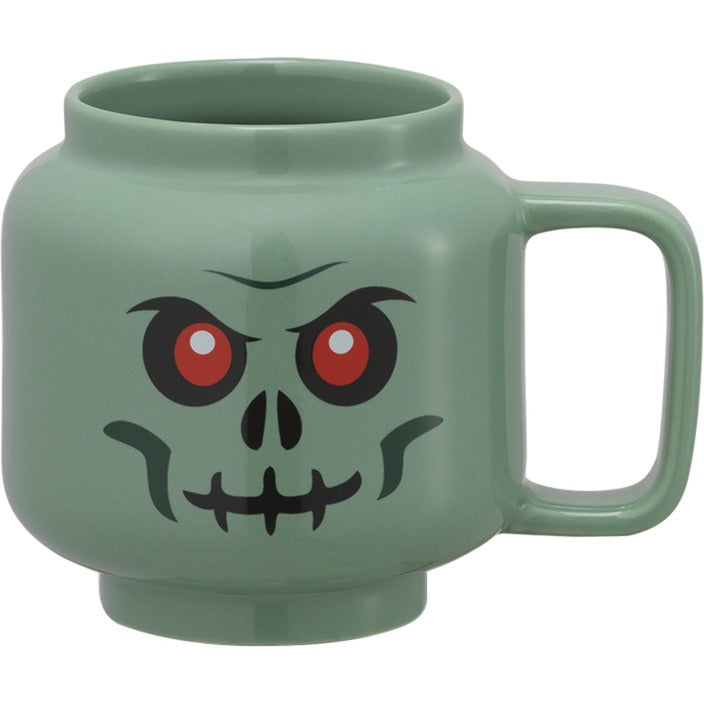 Room   Copenhagen   Lego   Ceramic   Mug   Green   Skeleton    Small    Grey - Green    Kop   Geekd   Dk