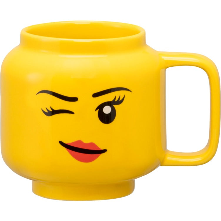 Room   Copenhagen   Lego   Ceramic   Mug   Winking   Girl    Small    Yellow    Kop   Geekd   Dk