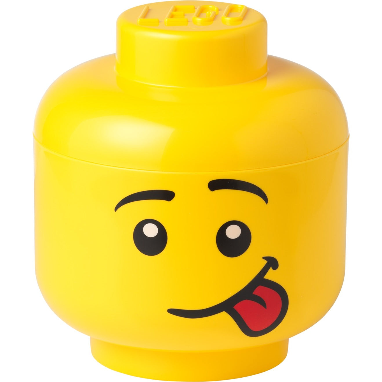 Room   Copenhagen   Lego   Storage   Head    Quot   Silly   Quot    Large    Storage   Box    Yellow    Opbevaringskasse   Geekd   Dk