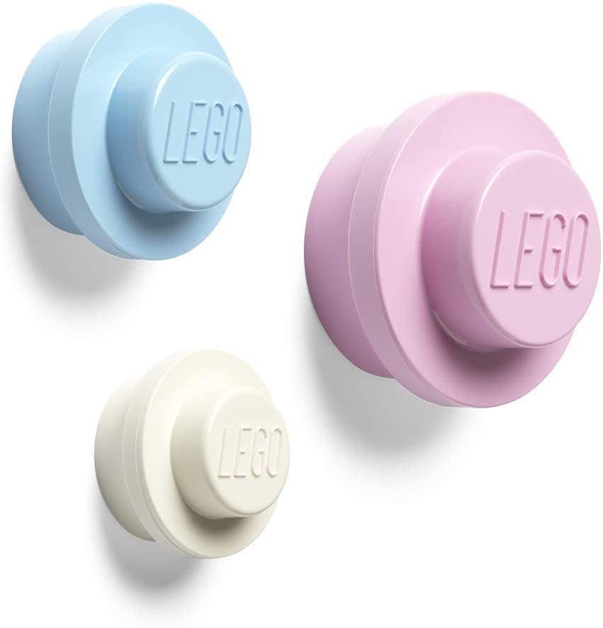 Room   Copenhagen   Lego   Wall   Bracket   White    Blue    Pink   40161736   Opbevaringskasse   Geekd   Dk