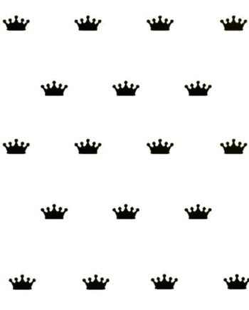 Royal   Wallsticker   Med   Kongekroner     Prinsessekroner    18   Stk    Sort