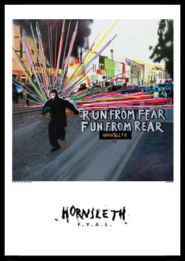 Run   From   Fear   Af   Hornsleth    230g   Fine   Art   Papir    50x70   Cm