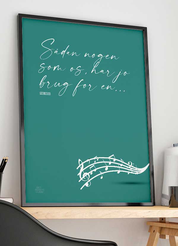 Sådan   Nogen   Som   Os   Poul   Krebs - Plakat   Med   Noder   21   X   29        A4    Kr    199  -