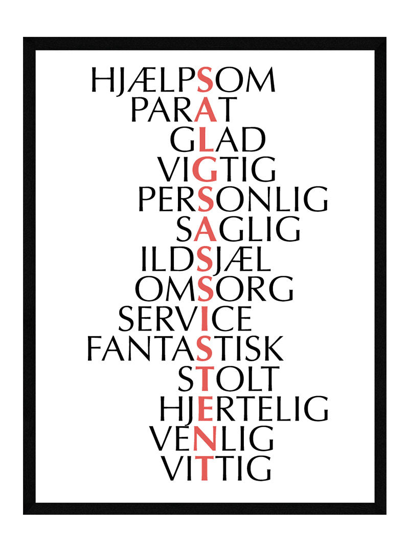 Salgsassistent   Citat   Plakat