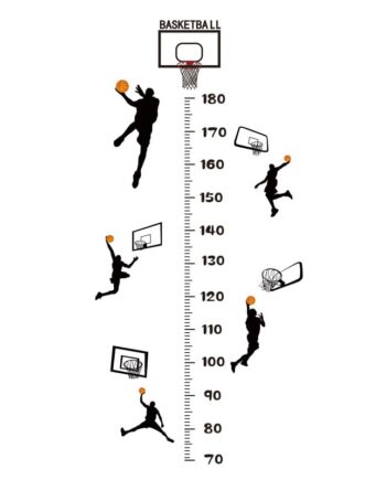 Sej   Basket   Målebånds   Wallsticker    Fem   Basket   Scoringer   I   Højden   Fra   70 - 180cm