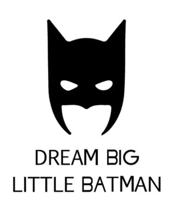 Sej   Batman   Wallsticker    Dream   Big   Little   Batman    42x50cm