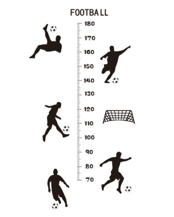 Sej   Fodbold   Målebånds   Wallsticker    Højdemåler   Der   Måler   Højden   Fra   70 - 180cm
