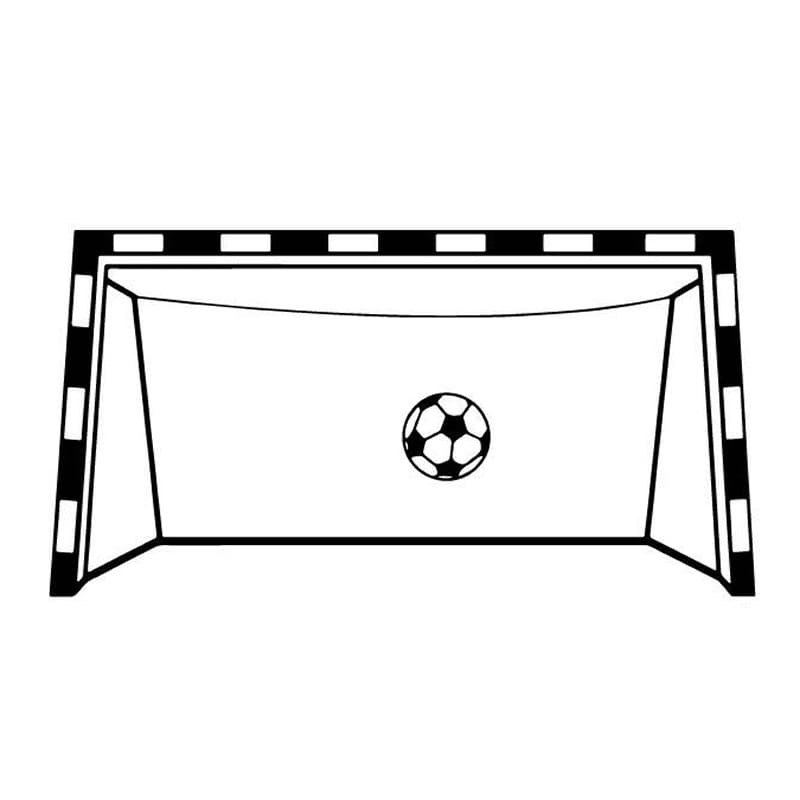Sej Fodboldmål Håndboldmål Wallsticker Få Et Fodboldmål Håndboldmål På Væggen 47x91cm
