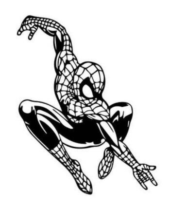Sej   Spiderman   Wallsticker    Spiderman   På   Mission    57x72cm