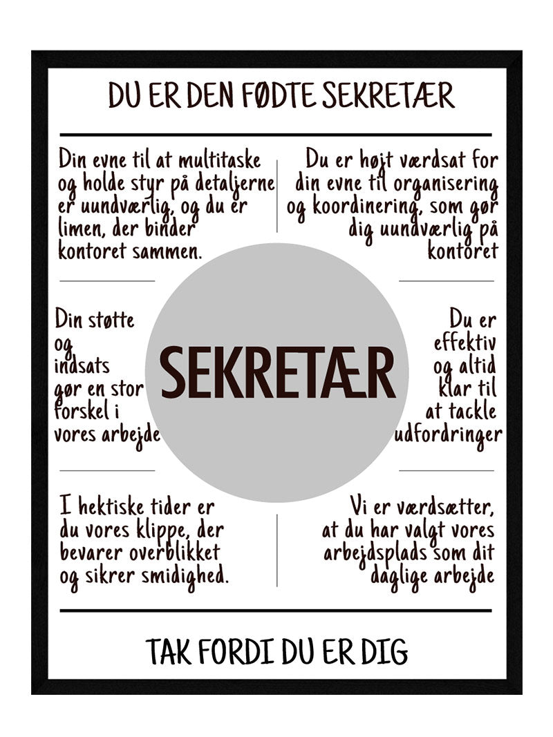 Sekretær   Plakat