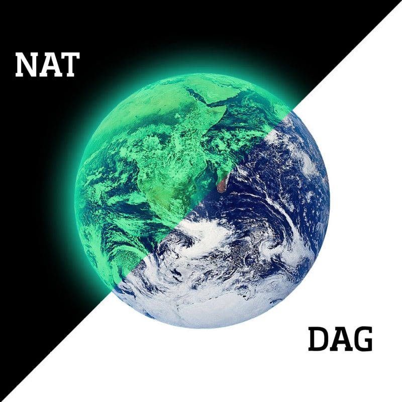 Selvlysende Wallsticker Med Hele Jorden Europa