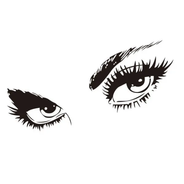 Sexy Eyes Wallsticker 115x60cm