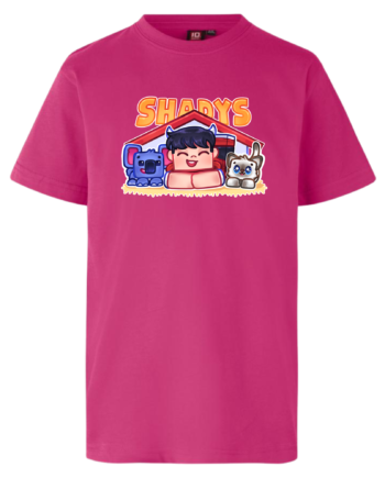 Shadys   Kæledyr   Tee   Lyserød   T - Shirt   Geekd   Dk