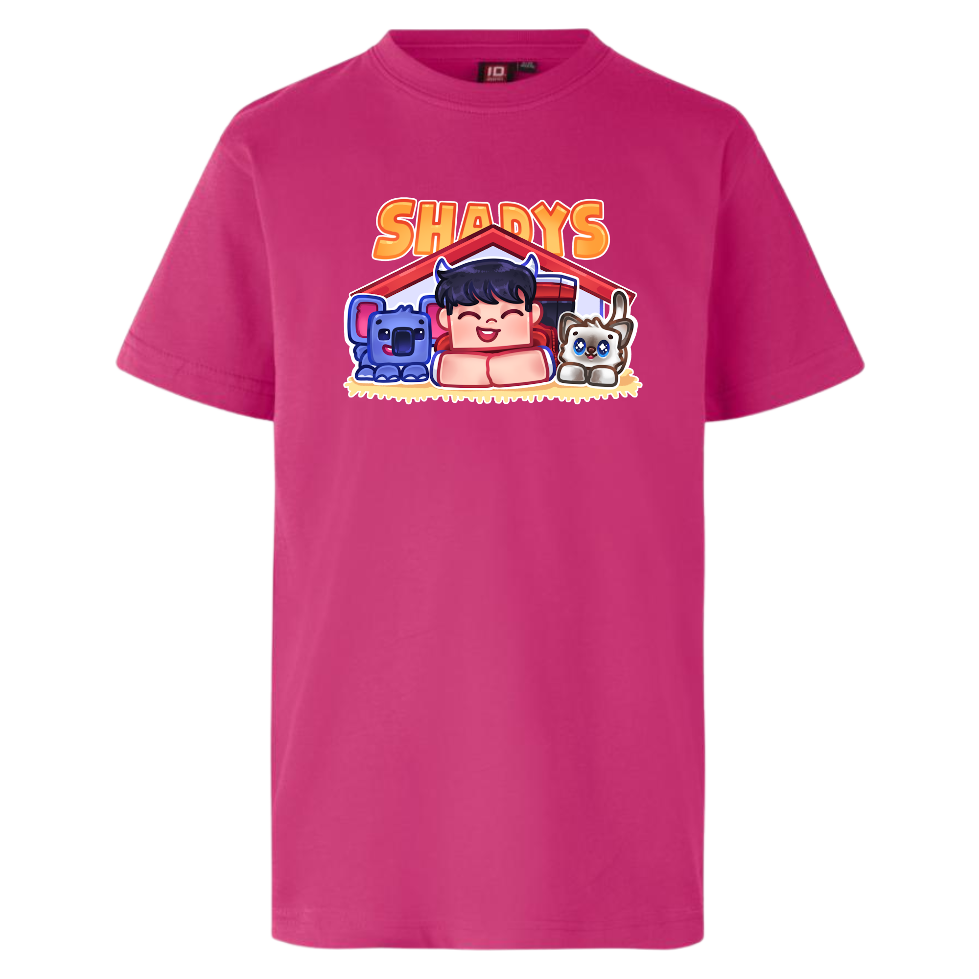 Shadys   Kæledyr   Tee   Lyserød   T - Shirt   Geekd   Dk