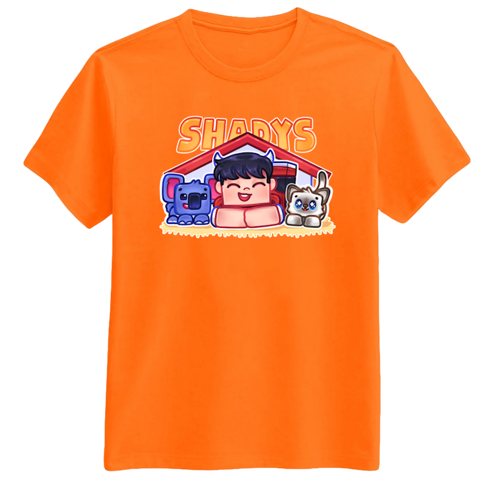 Shadys   Kæledyr   Tee   Orange   T - Shirt   Geekd   Dk